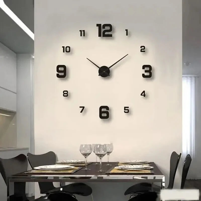 Reloj de pared DIY sin marco