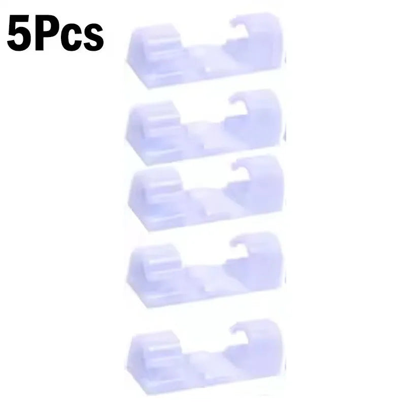 Organizador de Cables Autoadhesivo – Clips para Hogar, Oficina y Coche