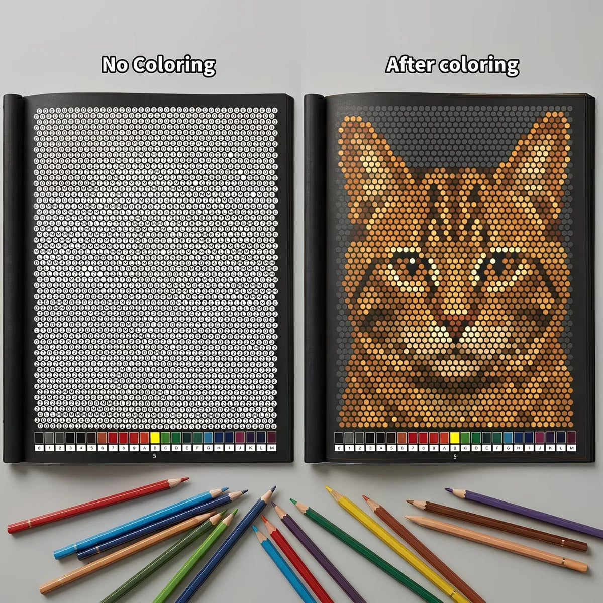 Mosaicos Misteriosos para Colorear por Números