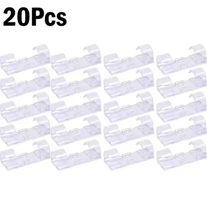 Organizador de Cables Autoadhesivo – Clips para Hogar, Oficina y Coche