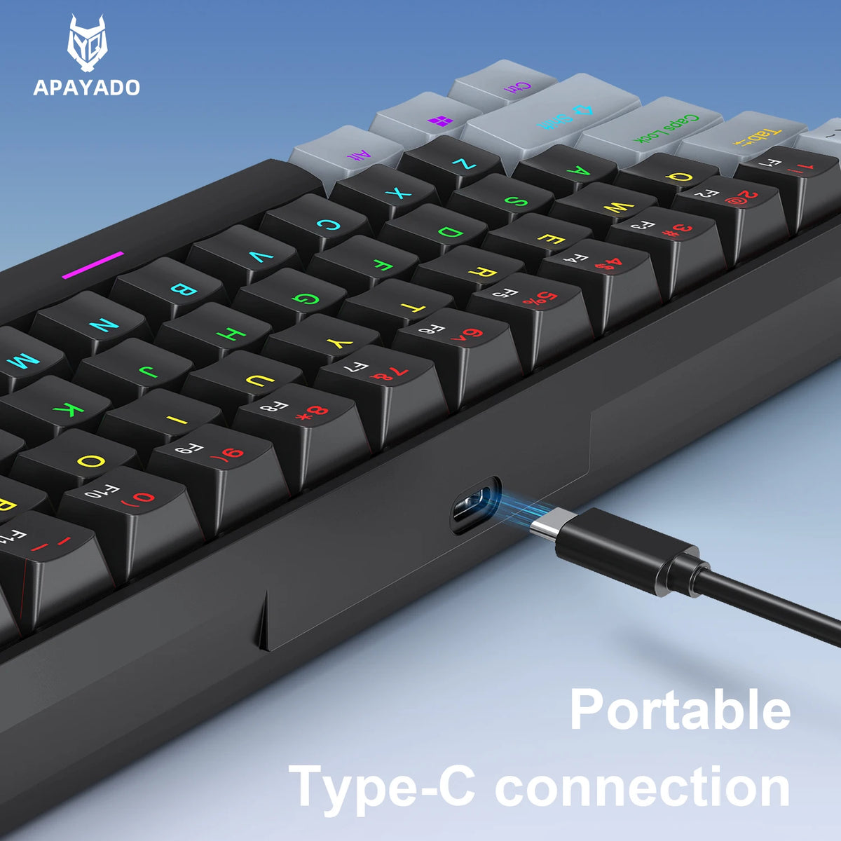 Teclado Mecánico Gaming K61 Mini 60% – RGB