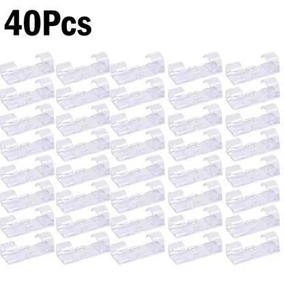 Organizador de Cables Autoadhesivo – Clips para Hogar, Oficina y Coche