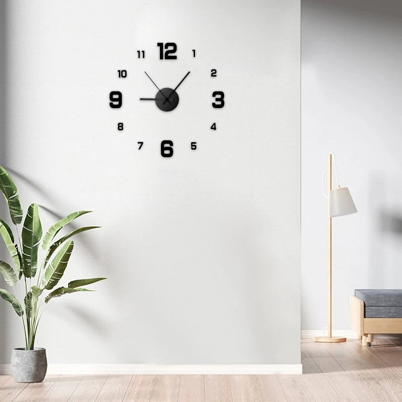 Reloj de pared DIY sin marco