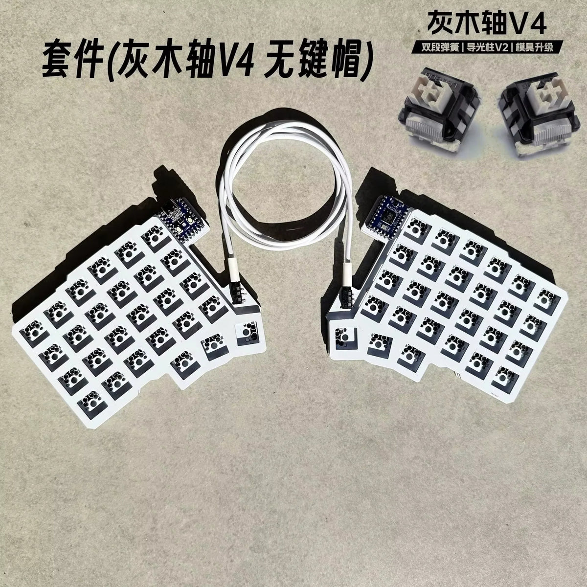 Teclado Mecánico Ergonómico Split – Hot-Swap y Programable