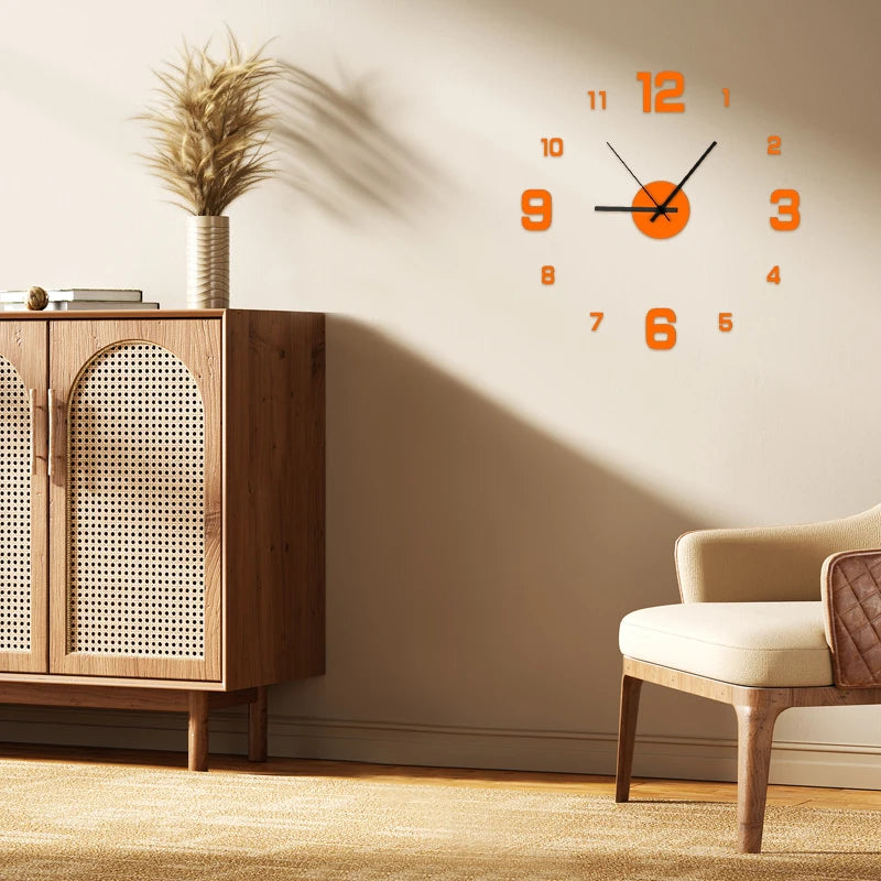 Reloj de pared DIY sin marco
