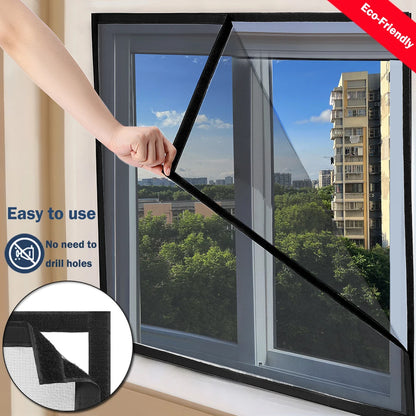Mosquitera Negra para Ventanas – Barrera contra Mosquitos y Moscas