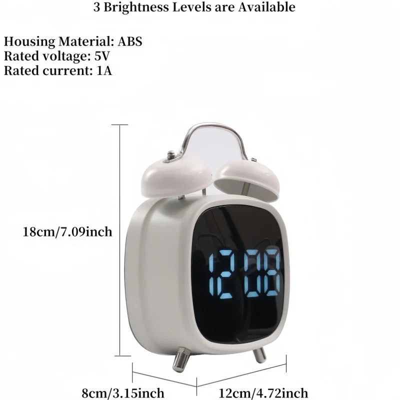 Despertador Digital LED para Dormilones – Alarma Potente