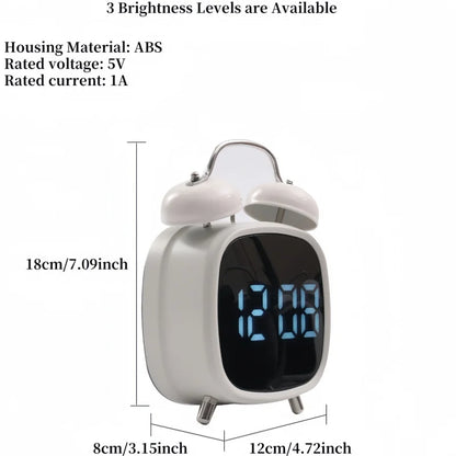 Despertador Digital LED para Dormilones – Alarma Potente