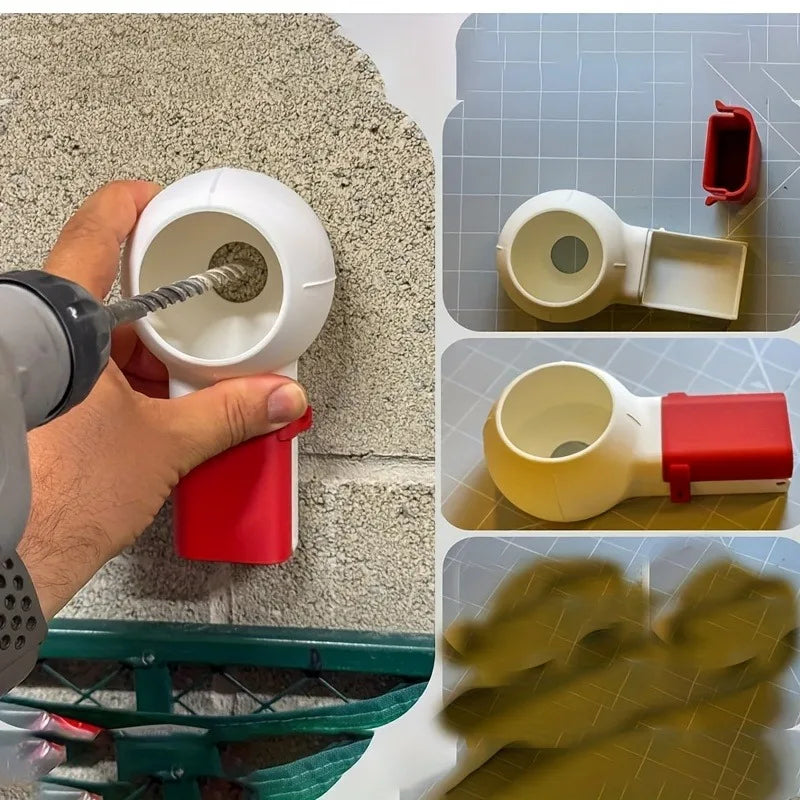 Colector de Polvo para Taladro con Boquilla Giratoria