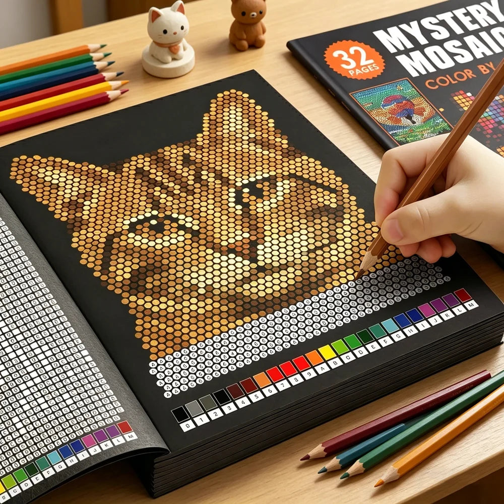 Mosaicos Misteriosos para Colorear por Números