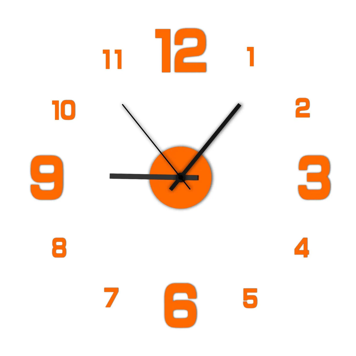 Reloj de pared DIY sin marco