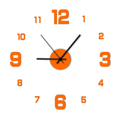 Reloj de pared DIY sin marco