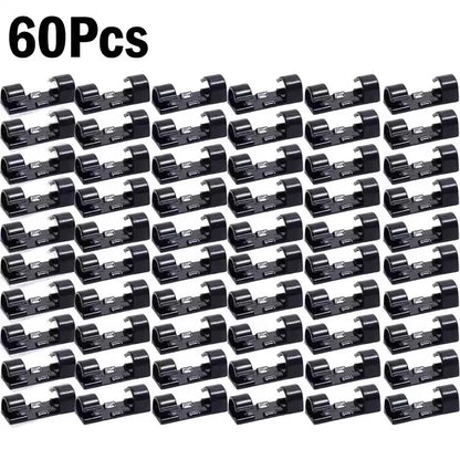 Organizador de Cables Autoadhesivo – Clips para Hogar, Oficina y Coche