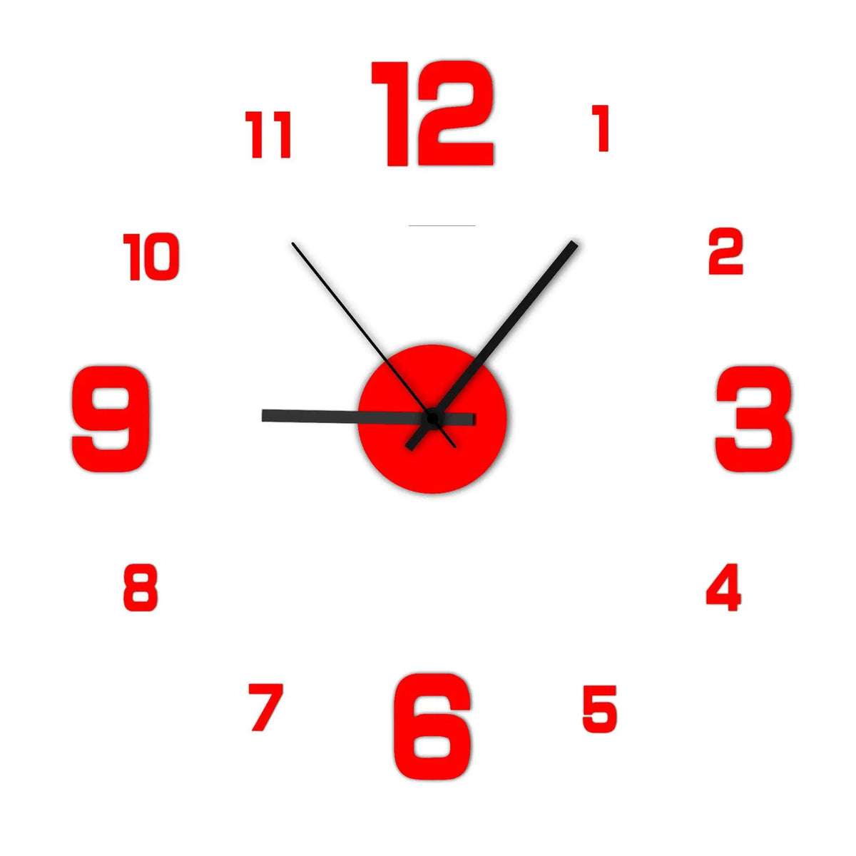 Reloj de pared DIY sin marco