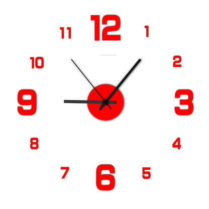 Reloj de pared DIY sin marco