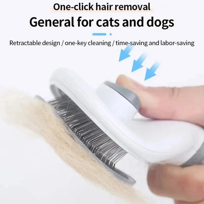 Cepillo autolimpiante para perros y gatos – Eliminador de pelo