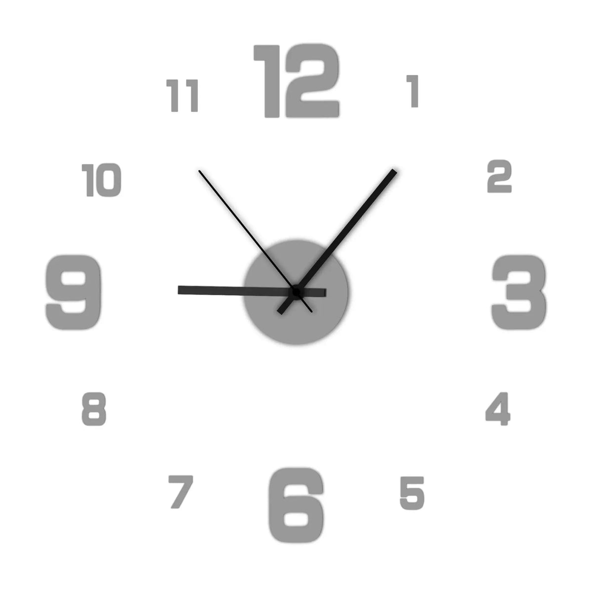 Reloj de pared DIY sin marco