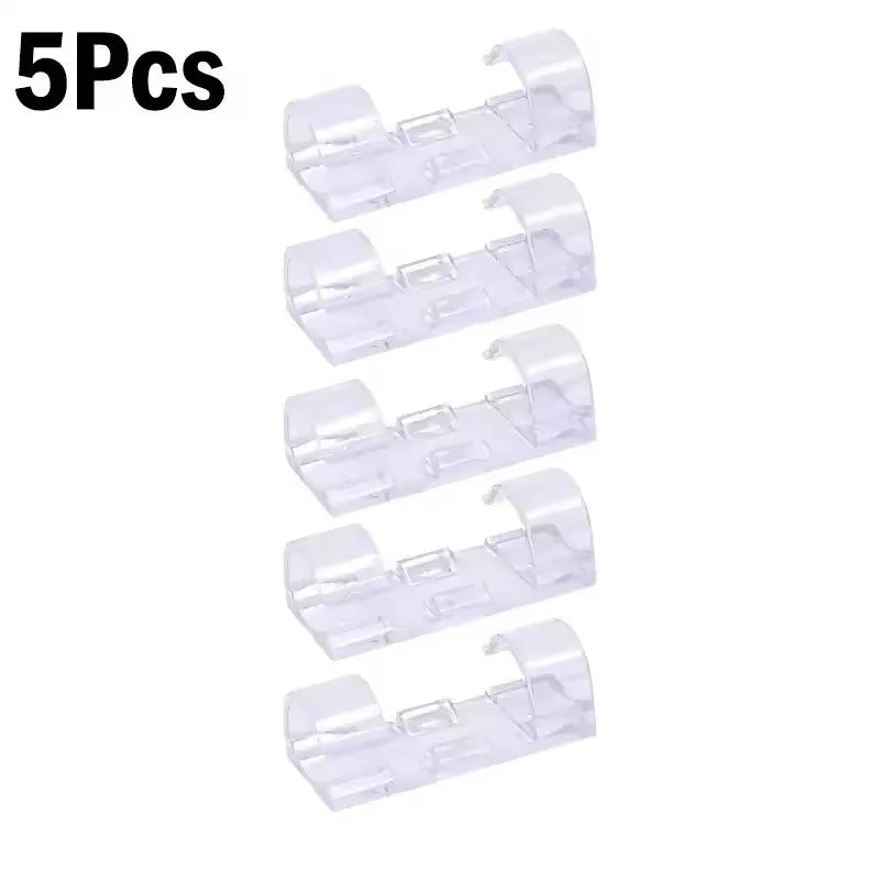 Organizador de Cables Autoadhesivo – Clips para Hogar, Oficina y Coche