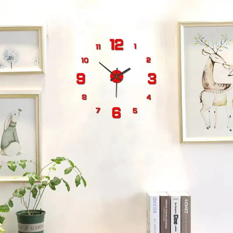 Reloj de pared DIY sin marco
