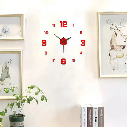 Reloj de pared DIY sin marco