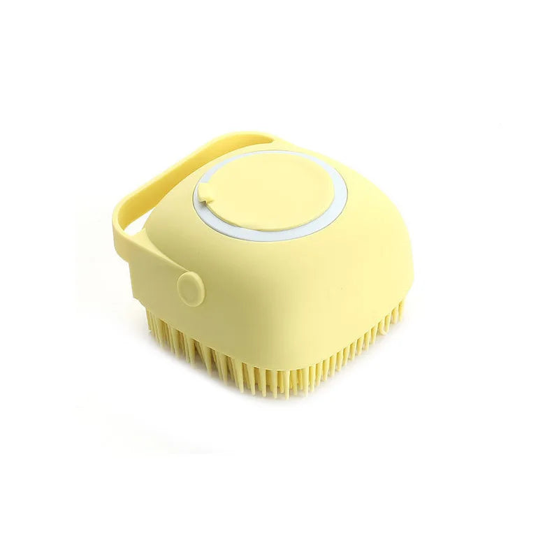 Cepillo de Baño de Silicona para Perros y Gatos