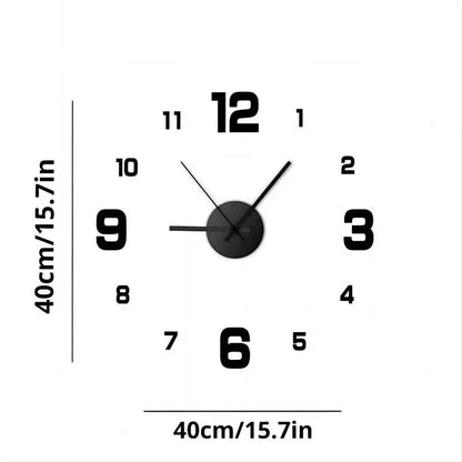 Reloj de pared DIY sin marco