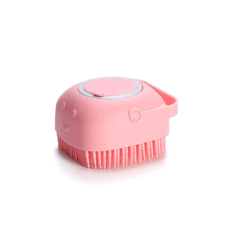 Cepillo de Baño de Silicona para Perros y Gatos