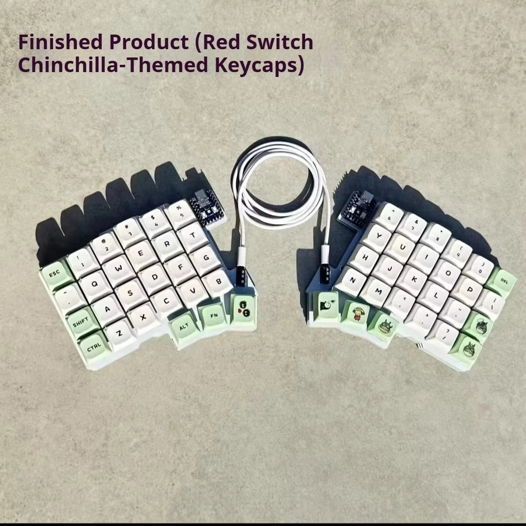 Teclado Mecánico Ergonómico Split – Hot-Swap y Programable