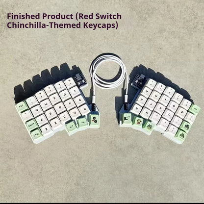 Teclado Mecánico Ergonómico Split – Hot-Swap y Programable